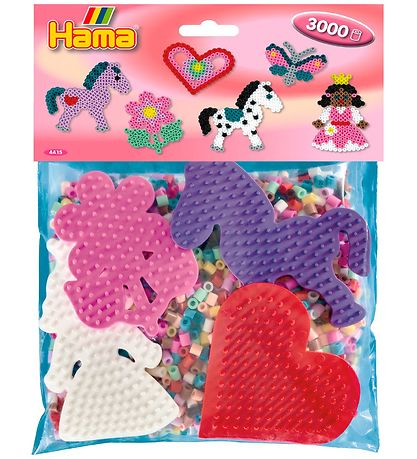 Hama Midi Bead Set - 3000 pcs + 4 Plates - Pastel Multicolour Hama Midi Bead Set - 3000 pcs + 4 Plates - Pastel Multicolour