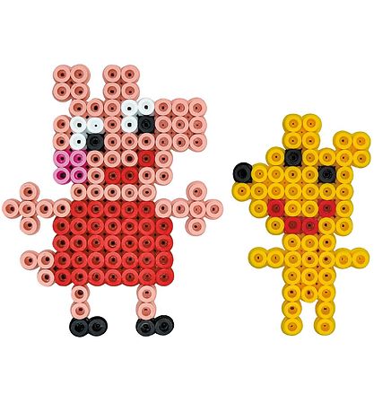 Hama Maxi Beads - 900 pcs + 1 Plate - Peppa Pig