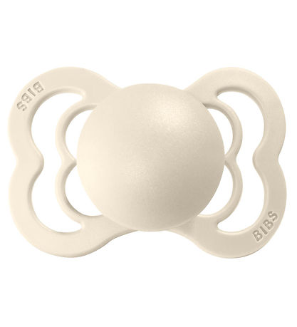 BIBS Supreme+ Pacifiers - Size 2 - 2-Pack - Symmetrical - Ivory/ BIBS Supreme+ Pacifiers - Size 2 - 2-Pack - Symmetrical - Ivory/