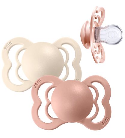 BIBS Supreme+ Pacifiers - Size 2 - 2-Pack - Symmetrical - Ivory/ BIBS Supreme+ Pacifiers - Size 2 - 2-Pack - Symmetrical - Ivory/