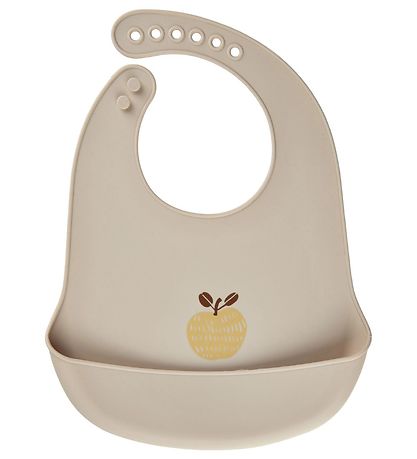 CeLaVi Bib - 2-pack - Silicone - Rubber w. Apple CeLaVi Bib - 2-pack - Silicone - Rubber w. Apple