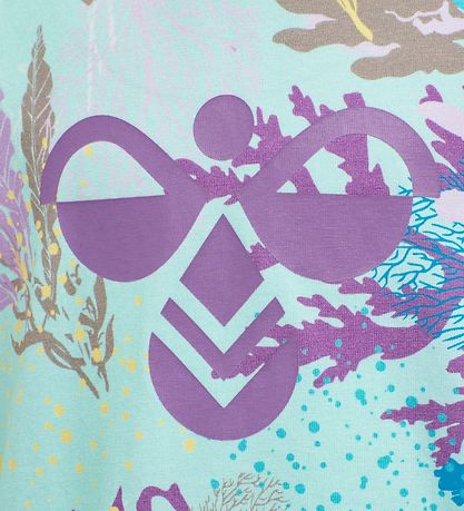 Hummel T-skjorte - hmlSea - Lilla m. Mønster Hummel T-skjorte - hmlSea - Lilla m. Mønster