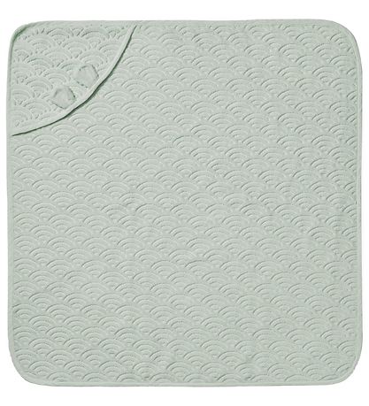 Cam Cam Babyhandtuch - 80x80 cm - Dusty Green m. Ohren