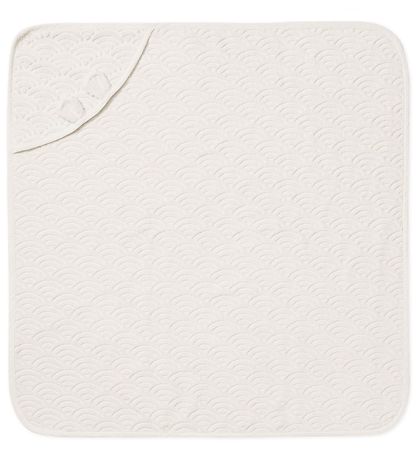 Cam Cam Hooded Towel - 80x80 - Off-White w. Ears