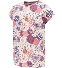 Hummel T-Shirt - hmlCoral - Weiß m. Muster Hummel T-Shirt - hmlCoral - Weiß m. Muster