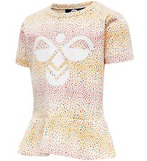 T-Shirt Hummel - hmlAlba - Blanc av. Points T-Shirt Hummel - hmlAlba - Blanc av. Points