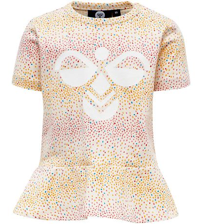 T-Shirt Hummel - hmlAlba - Blanc av. Points T-Shirt Hummel - hmlAlba - Blanc av. Points