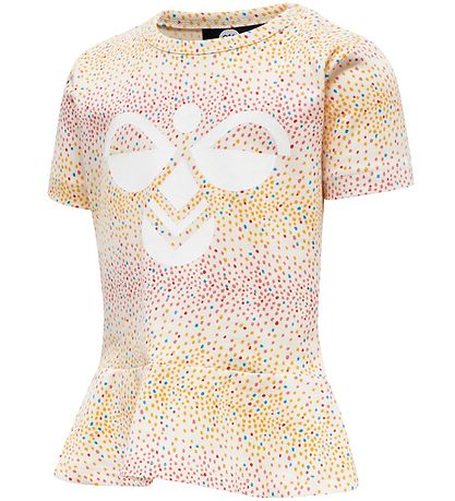 T-Shirt Hummel - hmlAlba - Blanc av. Points T-Shirt Hummel - hmlAlba - Blanc av. Points