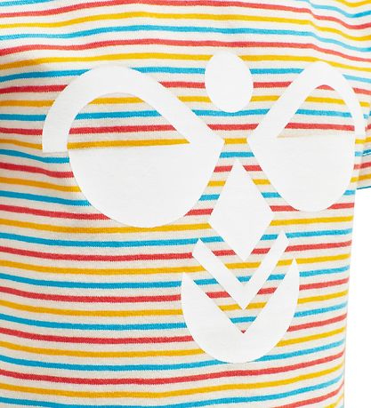 T-Shirt Hummel - hmlAlex - Blanc av. A Rayures T-Shirt Hummel - hmlAlex - Blanc av. A Rayures