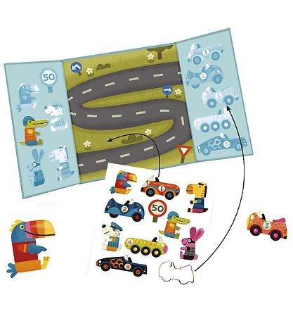 Djeco Sticker Book - Cars Djeco Sticker Book - Cars
