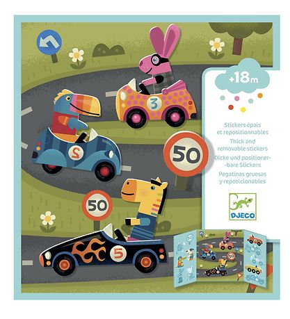 Djeco Sticker Book - Cars Djeco Sticker Book - Cars