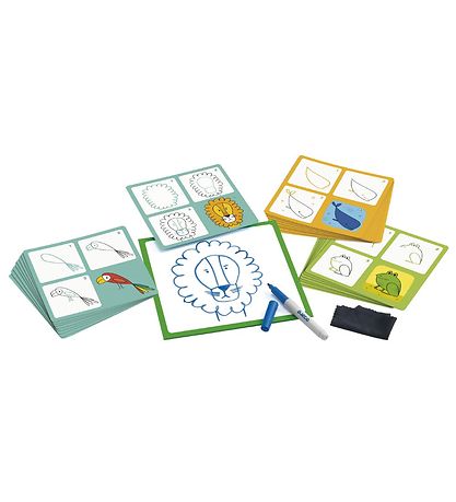 Djeco Drawing Board - Learn to Draw - Animal Friends