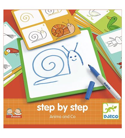 Djeco Drawing Board - Learn to Draw - Animal Friends