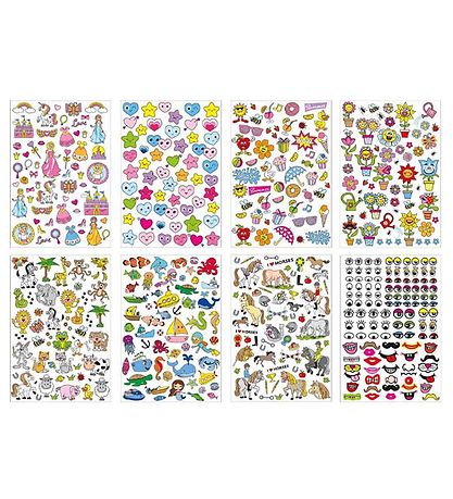Autocollants Playbox - 500 pces - Princesses/Animaux/Fleurs/etc. Autocollants Playbox - 500 pces - Princesses/Animaux/Fleurs/etc.