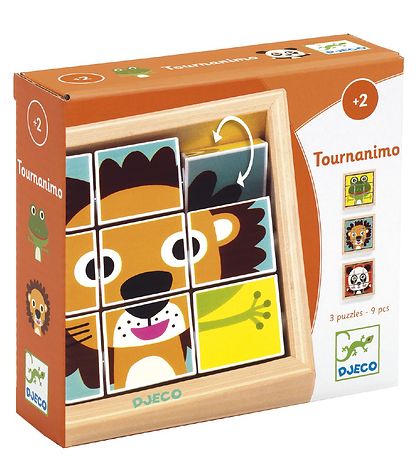 Djeco Puzzlespiel - 9 Teile - Tier Djeco Puzzlespiel - 9 Teile - Tier