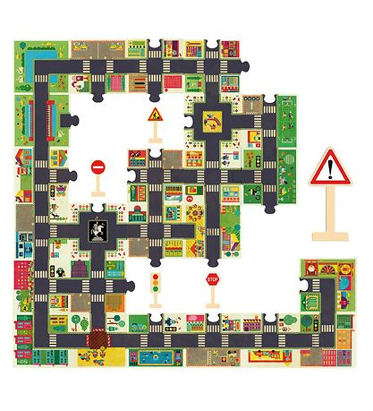 Djeco Puzzle - 24 Pieces - The City