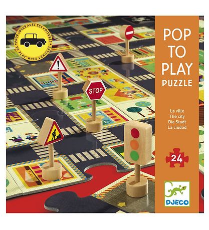 Djeco Puzzle - 24 Pieces - The City