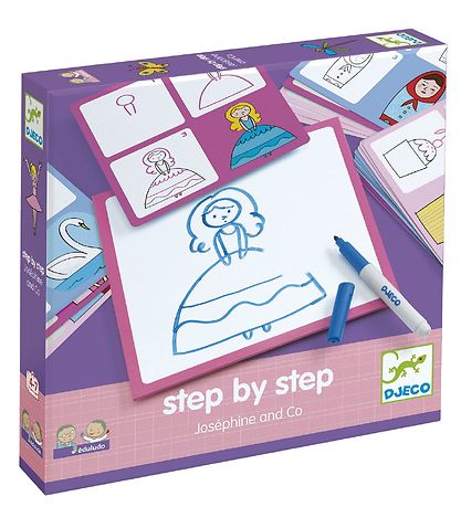 Djeco Tekentafel - Leer tekenen - De wereld van Josephine Djeco Tekentafel - Leer tekenen - De wereld van Josephine