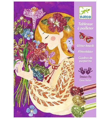 Djeco Glitter Boards - The Scent Of Flowers Djeco Glitter Boards - The Scent Of Flowers