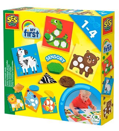 SES Creative Sensory Mosaic Cards - My First - Animals SES Creative Sensory Mosaic Cards - My First - Animals