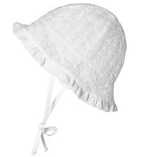 MP Sun Hat - Flora - White w. Lace MP Sun Hat - Flora - White w. Lace