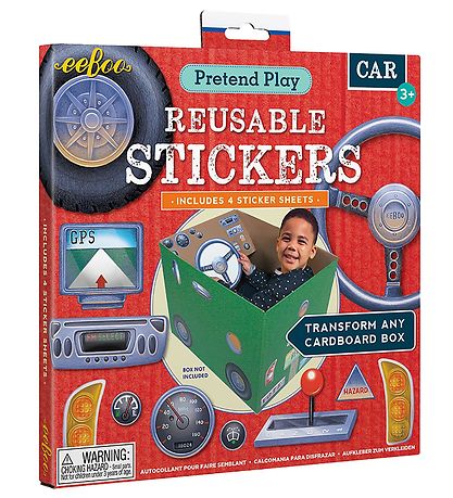 Eeboo Stickers - Wiederverwendbar - Rollenspiele - Auto Eeboo Stickers - Wiederverwendbar - Rollenspiele - Auto
