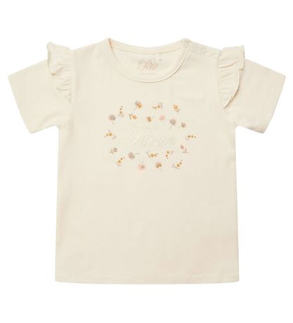 Petit by Sofie Schnoor T-shirt - Penelope - Off White w. Flower