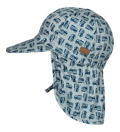 Chapeau légionnaire Melton - UV50+ - Vieux Bleu av. Voitures de 