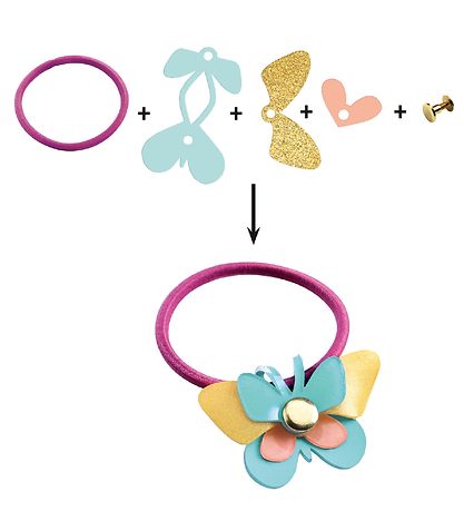 Djeco Hiuskoristeet-Setti - Tee-se-itse - Hiuskoristeet Djeco Hiuskoristeet-Setti - Tee-se-itse - Hiuskoristeet