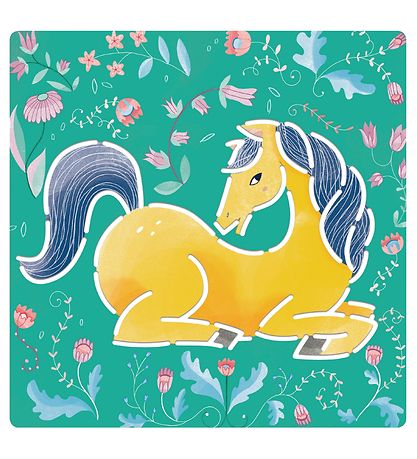 Djeco Templates - 5 pcs - Horses