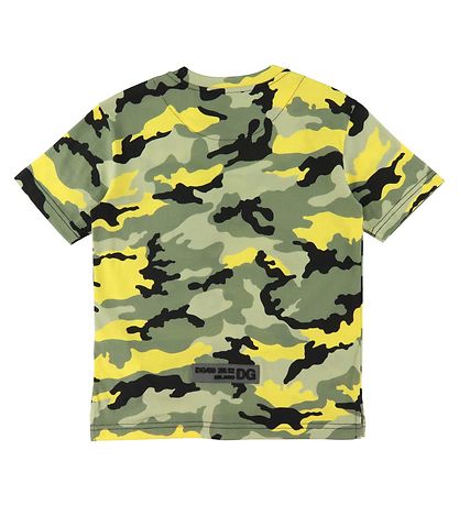Dolce & Gabbana T-shirt - Skate - Green/Neon yellow Camouflage