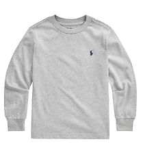 Polo Ralph Lauren Long Sleeve Top - Core Replen - Grey Melange Polo Ralph Lauren Long Sleeve Top - Core Replen - Grey Melange