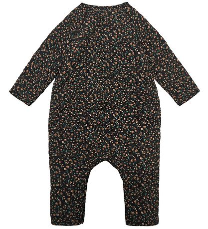 Petit by Sofie Schnoor Jumpsuit - Fiola - Black w. Flowers