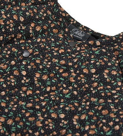 Petit by Sofie Schnoor Jumpsuit - Fiola - Black w. Flowers