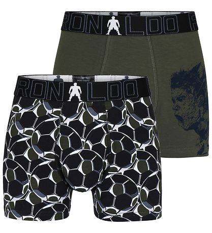 Boxers CR7 - 2 Pack - Noir/Vert Militaire Boxers CR7 - 2 Pack - Noir/Vert Militaire