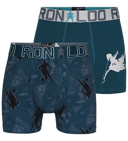 CR7 Boxers - 2-Pack - Blue w. Print