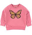 DYR-Cph Sweatshirt - ANIMAL Bellow - Old Rose w. Butterfly DYR-Cph Sweatshirt - ANIMAL Bellow - Old Rose w. Butterfly