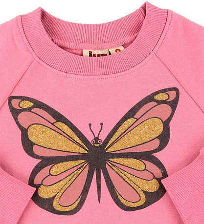 DYR-Cph Sweatshirt - ANIMAL Bellow - Old Rose w. Butterfly DYR-Cph Sweatshirt - ANIMAL Bellow - Old Rose w. Butterfly
