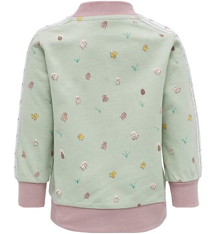 Hummel Cardigan - hmlEmma - Dusty Green w. Insects Hummel Cardigan - hmlEmma - Dusty Green w. Insects