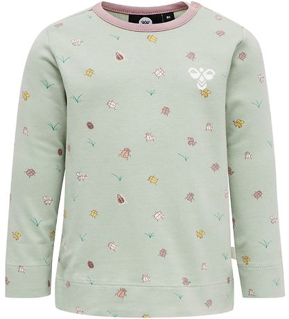 Hummel Blouse - hmlElla - Dusty Green w. Insects Hummel Blouse - hmlElla - Dusty Green w. Insects