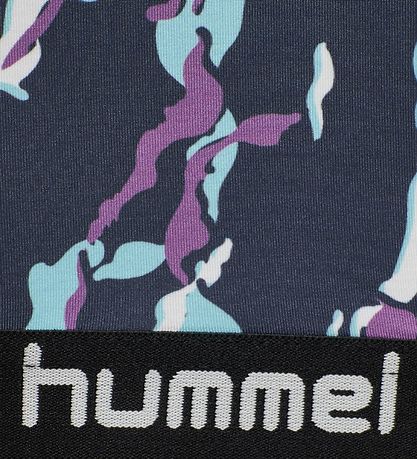 Hummel Sports Top - hmlMimmi - Dark Grey w. Pattern