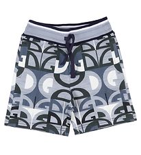 Dolce & Gabbana Sweatshorts - Grijs/Blauw m. Logo's