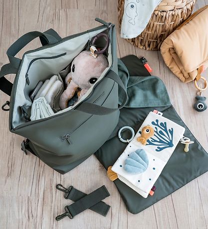 Done By Deer Changing Bag - Dark Green