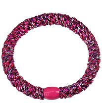 Kknekki Hair Tie - Pink/Silver Glitter Kknekki Hair Tie - Pink/Silver Glitter