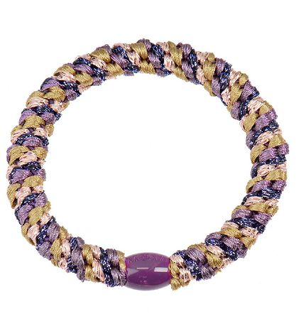 Kknekki Haargummi - Lila/Rosa/Gold Glitzer