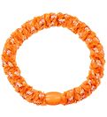 Kknekki Hair Tie - Orange Velvet w. Glitter