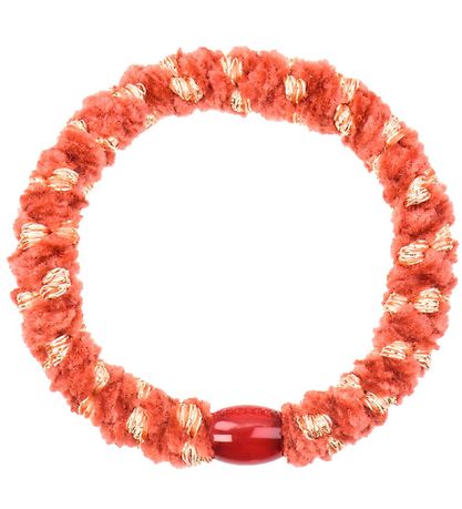 Kknekki Haargummi - Pfirsich Velours m. Glitzer Kknekki Haargummi - Pfirsich Velours m. Glitzer