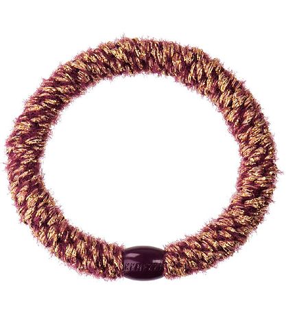 Kknekki Haargummi - Lila/Gold Glitzer