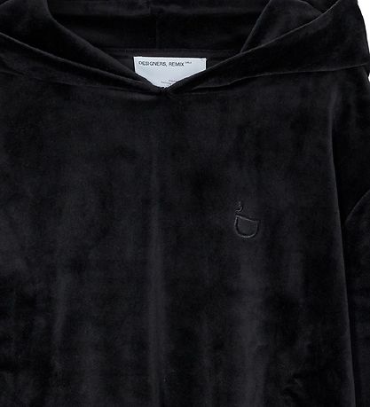 Designers Remix Hoodie - Velour - Frances - Black