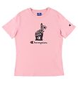 Champion T-shirt - Rosa m. Tryck Champion T-shirt - Rosa m. Tryck